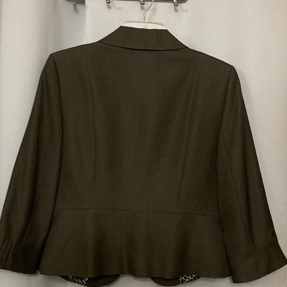 Women's TAHARI Blazer Brown 12P FLAWLESS - Picture 10 of 11